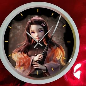 COPY - Demon slayer sad eye girl wall clock